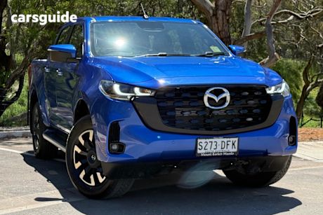 Blue 2025 Mazda BT-50 Ute Tray GT 4X4