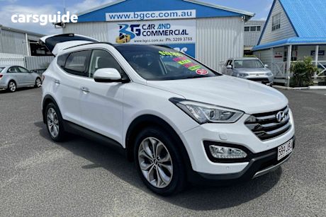 White 2014 Hyundai Santa FE Wagon Highlander Crdi (4X4)