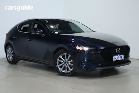 Blue 2021 Mazda 3 Hatchback G20 Pure