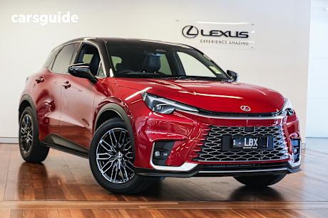 Red 2025 Lexus LBX SUV SPORTS LUXURY F