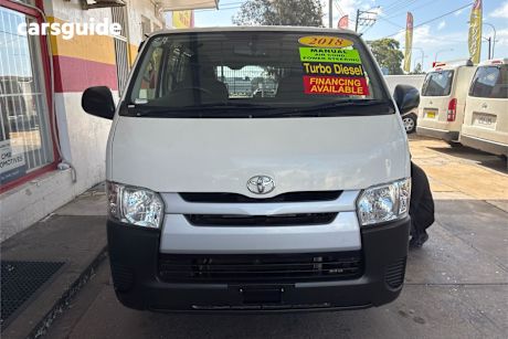 White 2018 Toyota HiAce Van Lwb