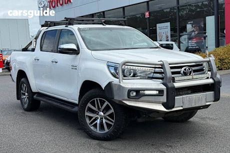White 2018 Toyota Hilux Dual Cab Utility Sr5 (4X4)