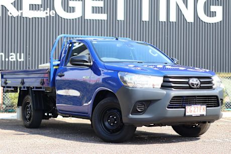 Blue 2020 Toyota Hilux Cab Chassis Workmate