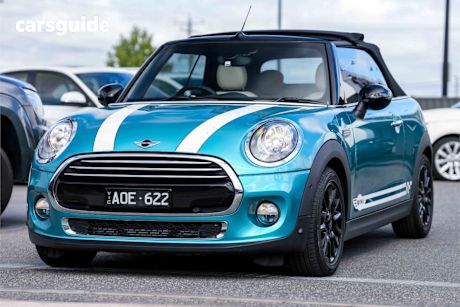 Blue 2017 Mini Cabrio Convertible Cooper