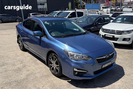 Blue 2017 Subaru Impreza Sedan 2.0L (Awd)
