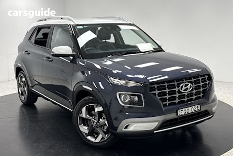 Blue 2021 Hyundai Venue Wagon Elite ((Sunroof)