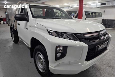 White 2021 Mitsubishi Triton Cab Chassis Glx (4X2)