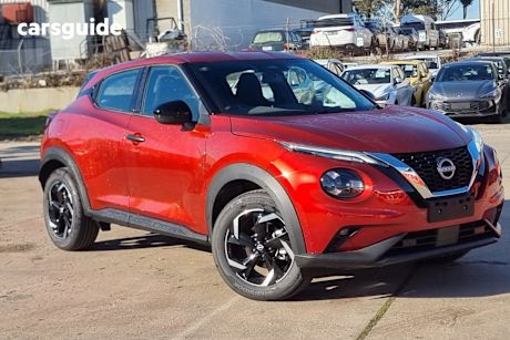 Red 2024 Nissan Juke Hatch ST+ F