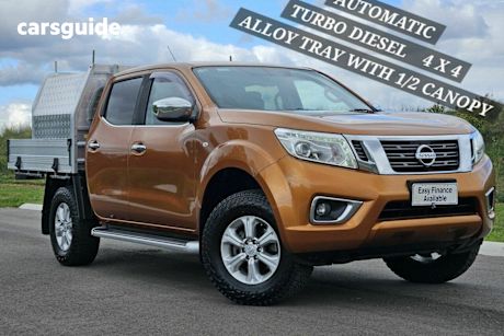 Orange 2015 Nissan Navara Dual Cab Utility St (4X4)