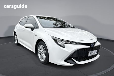 White 2022 Toyota Corolla Hatchback Ascent Sport Hybrid