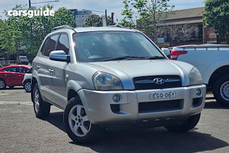 Silver 2007 Hyundai Tucson SUV JM MY07 CITY SX WAGON 5DR SPTS AUTO 4SP 562KG 2.0I