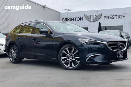 Blue 2016 Mazda 6 Wagon Atenza