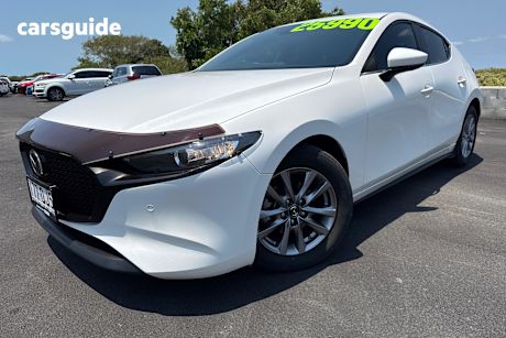 White 2021 Mazda 3 Hatchback G20 Pure