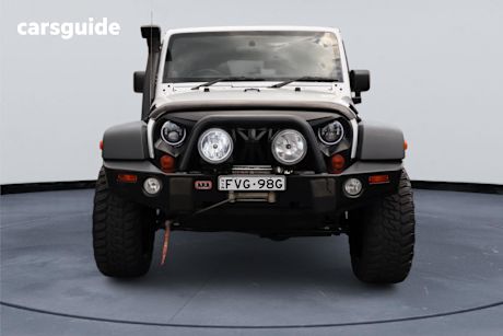 White 2012 Jeep Wrangler Softtop Unlimited Rubicon (4X4)