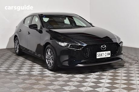 Black 2020 Mazda 3 Hatchback G20 Pure