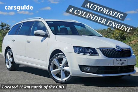 White 2014 Skoda Octavia Wagon 132 Tsi Elegance