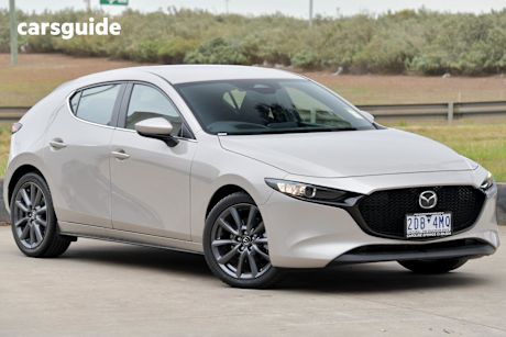 Beige 2025 Mazda 3 Hatchback G20 Evolve
