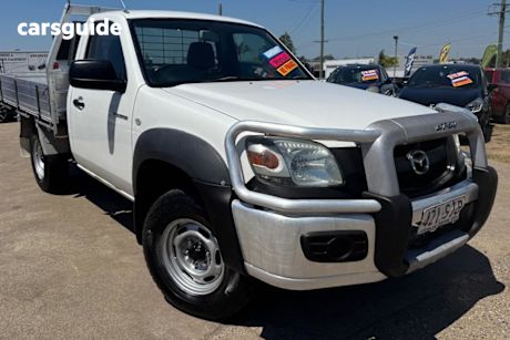 White 2008 Mazda BT-50 Cab Chassis B3000 Dx (4X4)