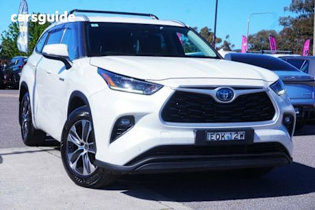 White 2021 Toyota Kluger Wagon Gxl Hybrid Awd