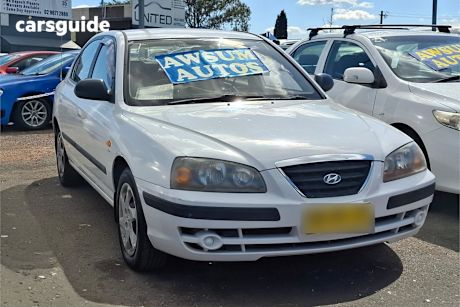 White 2004 Hyundai Elantra Sedan 2.0 Hvt