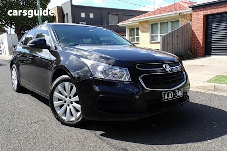 Black 2016 Holden Cruze Hatchback Equipe