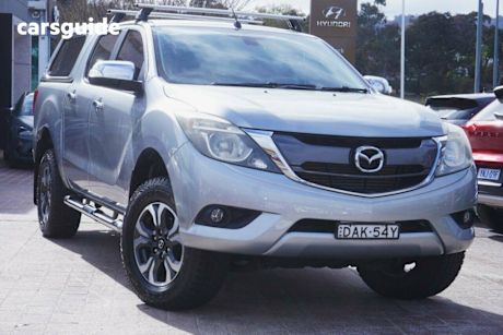 Silver 2015 Mazda BT-50 Dual Cab Utility Gt (4X4)