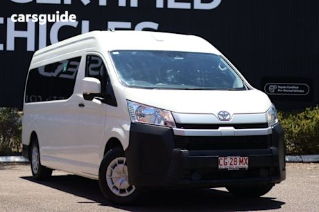 White 2022 Toyota HiAce Van Lwb (4 Door Option)