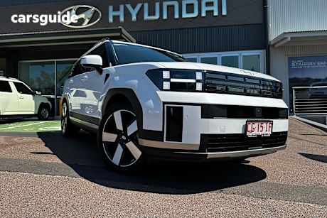 White 2025 Hyundai Santa FE Wagon Hev (Awd)