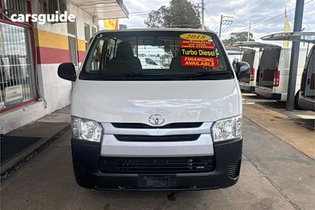 White 2018 Toyota HiAce Van Lwb