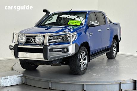 Blue 2017 Toyota Hilux Dual Cab Utility Sr5 (4X4)