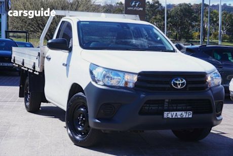 White 2022 Toyota Hilux Cab Chassis Workmate (4X2)