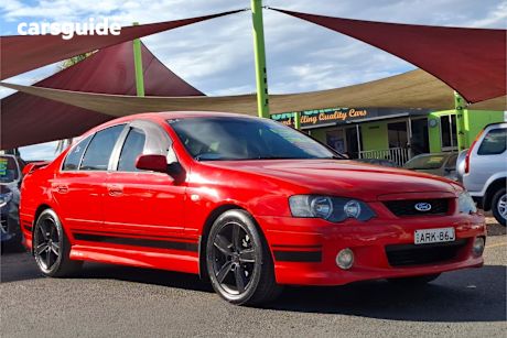 Red 2004 Ford Falcon Sedan Xr6