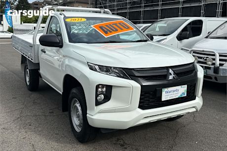 White 2021 Mitsubishi Triton Cab Chassis Glx (4X2)