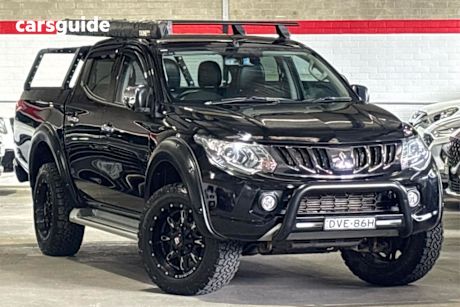 Black 2018 Mitsubishi Triton Dual Cab Utility Exceed (4X4)