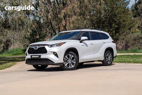 White 2023 Toyota Kluger Wagon Gxl Hybrid Awd