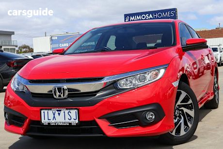 Red 2017 Honda Civic Sedan Vti-S