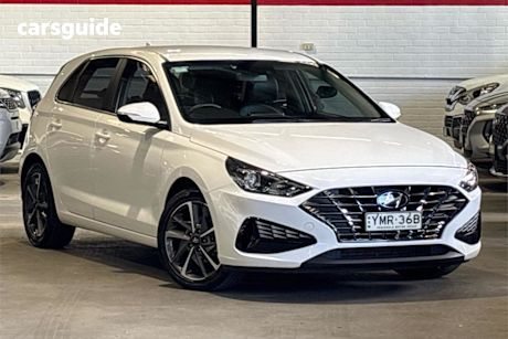 White 2023 Hyundai I30 Hatchback Active