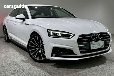 White 2019 Audi A5 Sportback 45 Tfsi Quattro S Tronic Sport