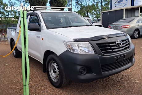 White 2015 Toyota Hilux Dual Cab Pick-up Workmate