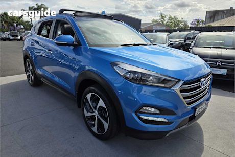 Blue 2015 Hyundai Tucson Wagon Highlander (Awd)