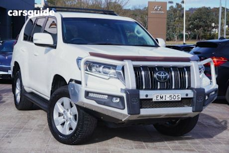 White 2019 Toyota Landcruiser Prado Wagon Gxl (4X4)