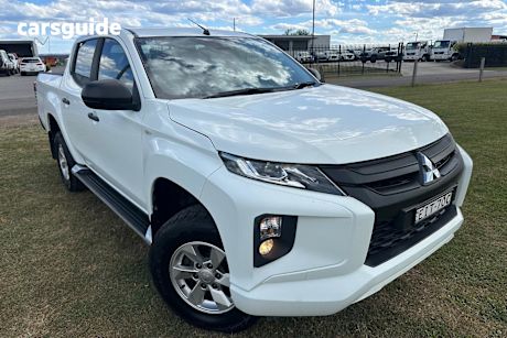 White 2020 Mitsubishi Triton Double Cab Pick Up Glx Plus (4X4)