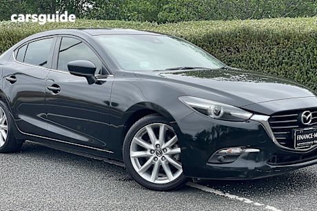Black 2018 Mazda 3 Sedan Sp25 Gt