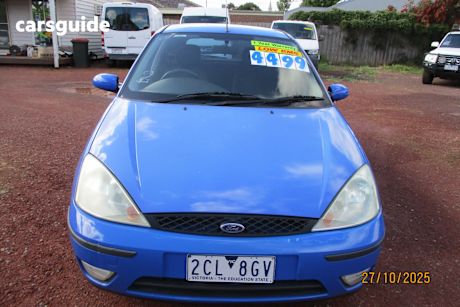 Blue 2003 Ford Focus Hatchback Cl
