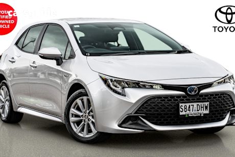 Silver 2024 Toyota Corolla Hatchback Ascent Sport Hybrid