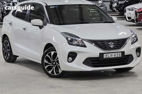 White 2020 Suzuki Baleno Hatchback Glx