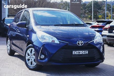 Blue 2020 Toyota Yaris Hatchback Sx