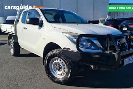 White 2016 Mazda BT-50 Freestyle Cab Chassis Xt (4X4)