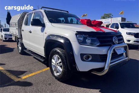 White 2016 Volkswagen Amarok Dual Cab Utility Tdi420 Core Plus (4X4)