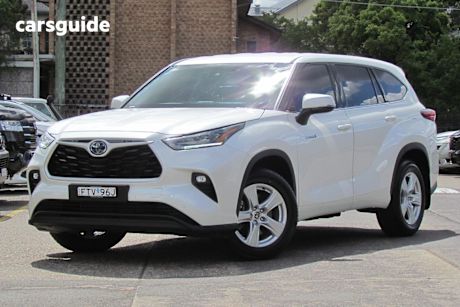 White 2021 Toyota Kluger Wagon Gx Hybrid Awd